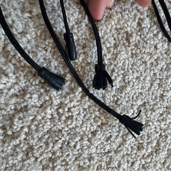 10 Madewell black strappy sandals lace up - Picture 7 of 8